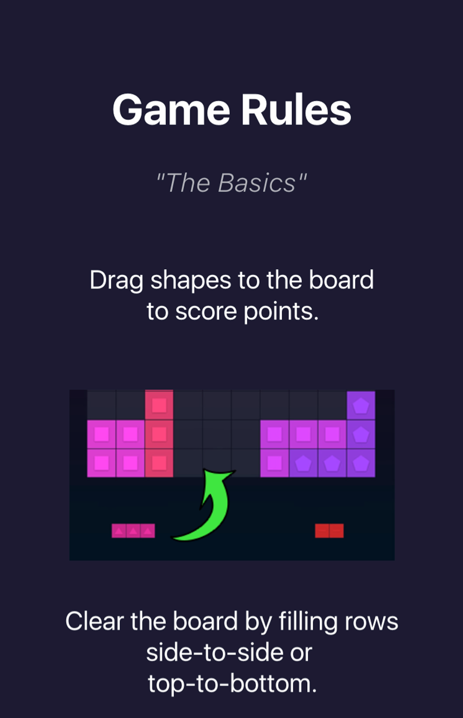 Game Rules Screenshot
